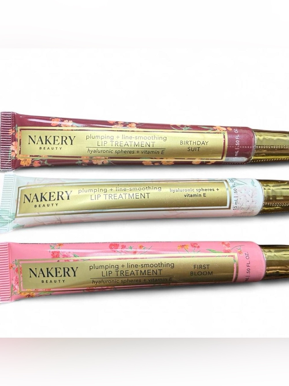 Nakery Beauty lip treatments Bundle in 3 flavors